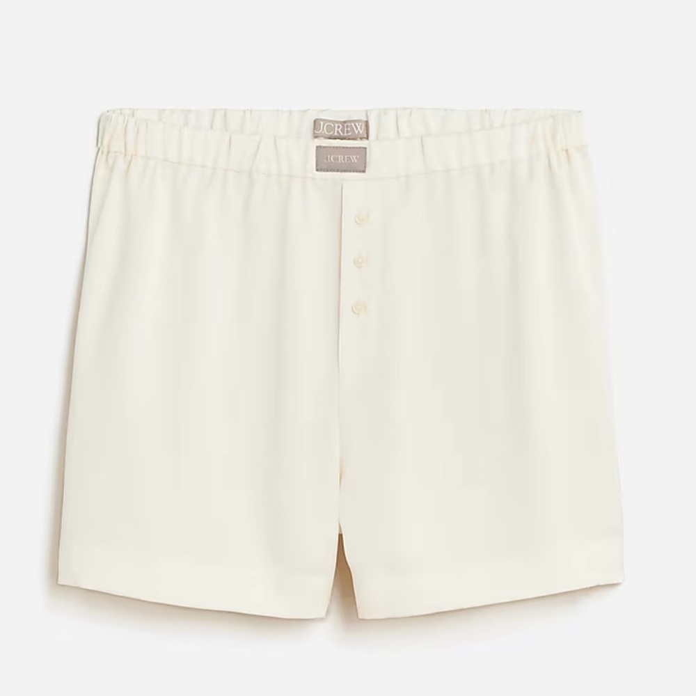 J. Crew Cream High Waist Boxer Shorts